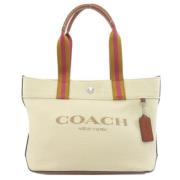 Pre-owned Canvas handbags Coach Pre-owned , Beige , Dames