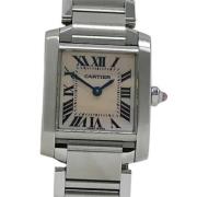 Pre-owned Stainless Steel watches Cartier Vintage , Pink , Dames