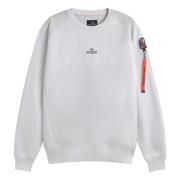 Urban Basic Sweatshirt met Nylon Details Parajumpers , White , Heren