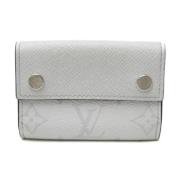 Pre-owned Leather wallets Louis Vuitton Vintage , White , Heren