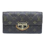 Pre-owned Coated canvas wallets Louis Vuitton Vintage , Brown , Dames