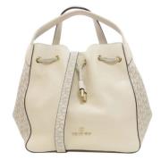 Pre-owned Leather handbags Michael Kors Pre-owned , White , Dames