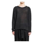 Mesh Gebreide Crew Neck Tee Jan-Jan VAN Essche , Gray , Heren