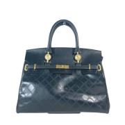 Pre-owned Leather handbags Versace Pre-owned , Black , Dames