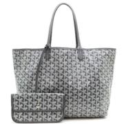 Pre-owned Leather totes Goyard Vintage , Gray , Dames