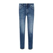 Slim Enkel Blauw Denim Jeans Liu Jo , Blue , Dames