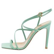 Pre-owned Leather sandals Gianvito Rossi Pre-owned , Green , Dames