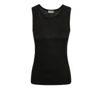 Zwarte Top Debardeur Saint Laurent , Black , Dames