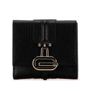 Pre-owned Leather wallets Gucci Vintage , Black , Dames