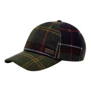 Tartan sportpet met gebogen klep Barbour , Green , Heren