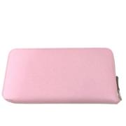 Pre-owned Leather wallets Hermès Vintage , Pink , Dames