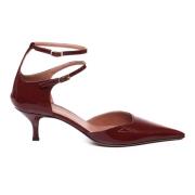 Paarse Patentleren Platte Schoenen Giuliano Galiano , Red , Dames