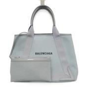 Pre-owned Leather totes Balenciaga Vintage , Gray , Dames