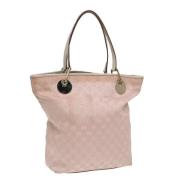 Pre-owned Canvas totes Gucci Vintage , Pink , Dames