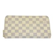 Pre-owned Canvas wallets Louis Vuitton Vintage , White , Dames