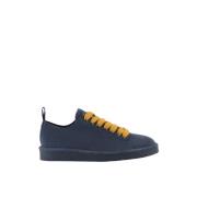 Blauwe Suède Veterschoenen Sneakers Panchic , Blue , Heren