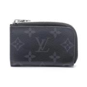 Pre-owned Fabric wallets Louis Vuitton Vintage , Black , Heren