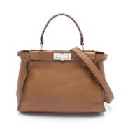 Pre-owned Leather fendi-bags Fendi Vintage , Brown , Dames