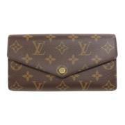 Pre-owned Canvas wallets Louis Vuitton Vintage , Brown , Dames