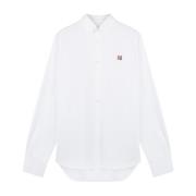 Klassieke Button-Down Overhemd Maison Kitsuné , White , Heren