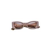 Cat-Eye Zonnebril in Nude Roze Jacques Marie Mage , Brown , Dames