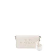 Beige Leren Mini Crossbody Tas Marc Jacobs , White , Dames