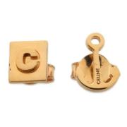 Pre-owned Metal earrings Celine Vintage , Yellow , Dames