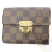 Pre-owned Canvas wallets Louis Vuitton Vintage , Brown , Dames