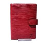 Pre-owned Leather home-office Louis Vuitton Vintage , Red , Dames