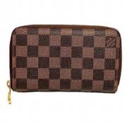 Pre-owned Canvas wallets Louis Vuitton Vintage , Brown , Dames