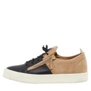 Pre-owned Leather sneakers Giuseppe Zanotti Pre-owned , Beige , Heren