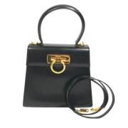 Pre-owned Leather handbags Salvatore Ferragamo Pre-owned , Black , Dam...