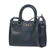 Pre-owned Leather handbags Salvatore Ferragamo Pre-owned , Black , Dam...