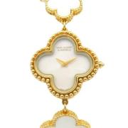 Pre-owned Yellow Gold watches Van Cleef & Arpels Pre-owned , White , D...