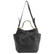 Pre-owned Leather handbags Jimmy Choo Pre-owned , Black , Dames