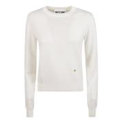 Witte Sweaters voor een stijlvolle look Moschino , White , Dames