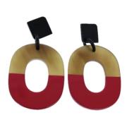 Pre-owned Plastic earrings Hermès Vintage , Multicolor , Dames