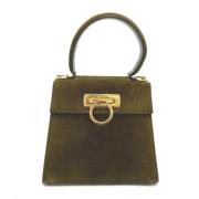 Pre-owned Leather handbags Salvatore Ferragamo Pre-owned , Brown , Dam...