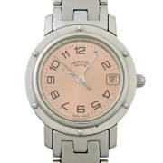 Pre-owned Stainless Steel watches Hermès Vintage , Pink , Dames