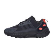 Boost Core Heren Lage Sneaker Zwart/Rood Adidas , Black , Heren