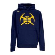 Denver Nuggets Fleece Hoodie Nike , Blue , Heren