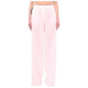 Wijde Crêpe Broek Pinko , Pink , Dames