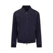 Blauwe Wollen Bomberjack - Hanry BMB Boss , Blue , Heren