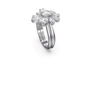 Kristal Bloem Cocktail Ring Swarovski , Gray , Dames