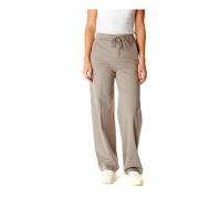 Relaxed Fit broek met elastische tailleband Drykorn , Gray , Dames