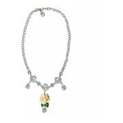 Kristallen Rozen Hanger Ketting Dolce & Gabbana , Gray , Dames