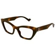 Stijlvolle Zwarte Zonnebril Gucci , Brown , Unisex