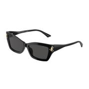 Cat-Eye Zonnebril Donkergrijze Lenzen Jimmy Choo , Black , Dames