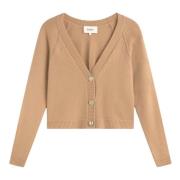 Veelzijdige V-hals Cardigan Ba&Sh , Brown , Dames