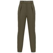 Vloeibare Crepe Broek met Ritssluiting Pinko , Green , Dames